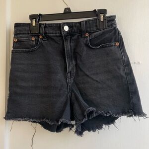 American Eagle Black Jean Denim Shorts